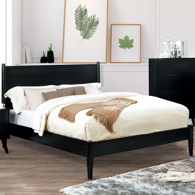 LENNART II Black & White Cal.King, E.King, Full, Queen, Twin Bed - Furniture 4 Less Outlet (Salinas,CA)