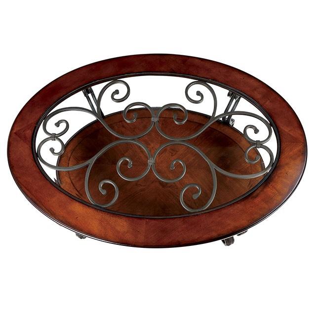 MAY Brown Cherry Coffee Table - Furniture 4 Less Outlet (Salinas,CA)