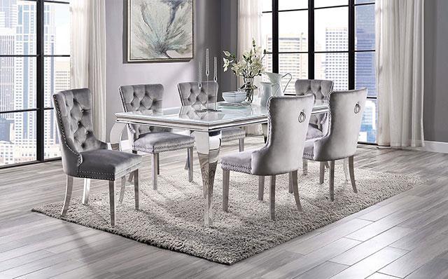 NEUVEVILLE Dining Table, White - Furniture 4 Less Outlet (Salinas,CA)