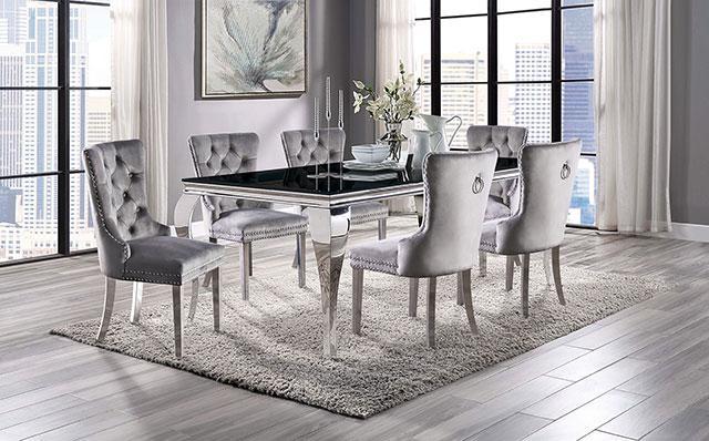 NEUVEVILLE Dining Table, Black - Furniture 4 Less Outlet (Salinas,CA)