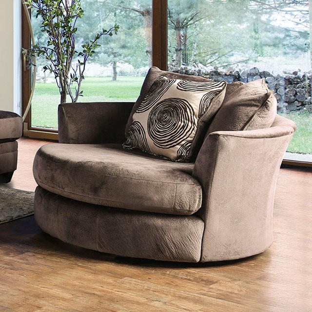 Bonaventura Brown Swivel Chair - Furniture 4 Less Outlet (Salinas,CA)