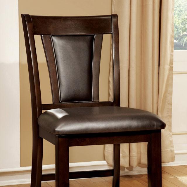 BRENT II Dark Cherry/Espresso Counter Ht. Chair (2/CTN) - Furniture 4 Less Outlet (Salinas,CA)