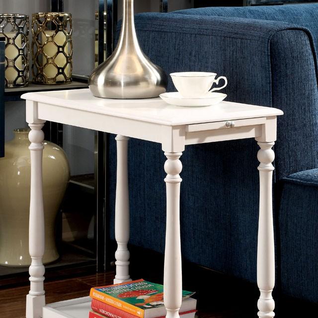 DEERING White Side Table - Furniture 4 Less Outlet (Salinas,CA)