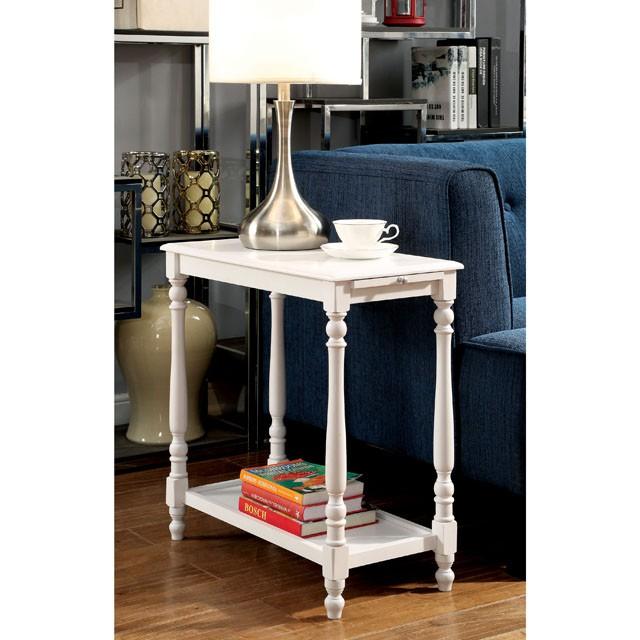 DEERING White Side Table - Furniture 4 Less Outlet (Salinas,CA)