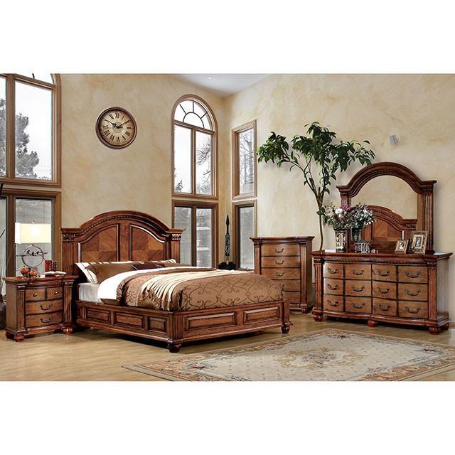 Bellagrand Antique Tobacco Oak Media Chest - Furniture 4 Less Outlet (Salinas,CA)