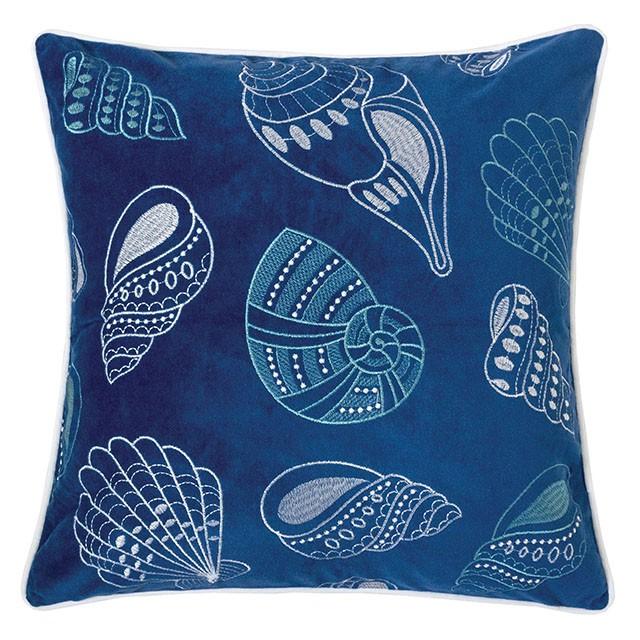 Kimmy Blue 20" X 20" Pillow, Blue - Furniture 4 Less Outlet (Salinas,CA)