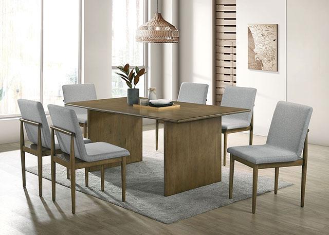 ST GALLEN Side Chair (2/CTN), Natural Tone/Light Gray - Furniture 4 Less Outlet (Salinas,CA)