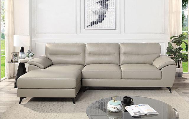 MOHLIN Sectional, Taupe - Furniture 4 Less Outlet (Salinas,CA)