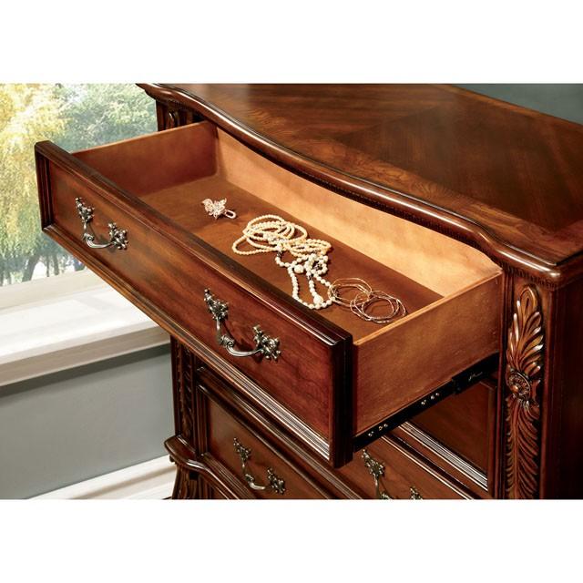 ARTHUR Brown Cherry Chest - Furniture 4 Less Outlet (Salinas,CA)