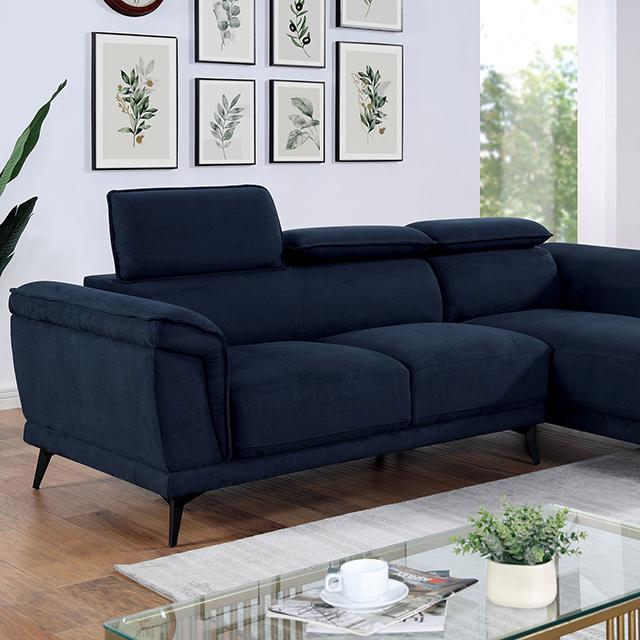 NAPANEE Sectional, Navy - Furniture 4 Less Outlet (Salinas,CA)