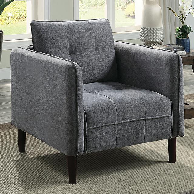 LYNDA Chair, Dark Gray - Furniture 4 Less Outlet (Salinas,CA)