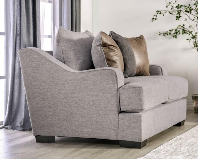 SKYLINE Sofa, Light Gray/Brown - Furniture 4 Less Outlet (Salinas,CA)