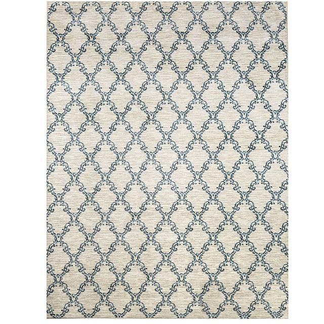 Acanthus Light Gray/Blue Small & Medium 5' X 8' Area Rug - Furniture 4 Less Outlet (Salinas,CA)
