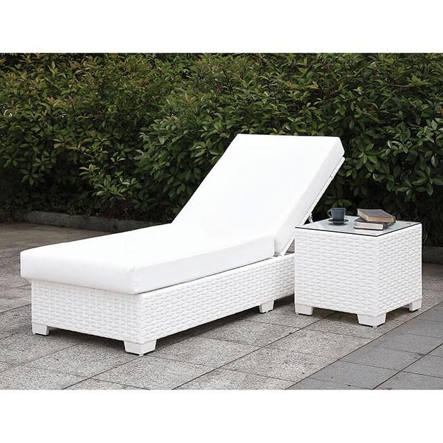 Somani Adjustable Chaise + End Table - Furniture 4 Less Outlet (Salinas,CA)