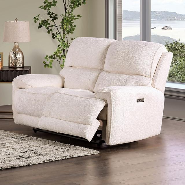 MORCOTE Power Loveseat, Beige - Furniture 4 Less Outlet (Salinas,CA)