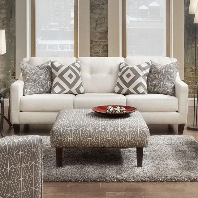 PARKER Ivory Sofa - Furniture 4 Less Outlet (Salinas,CA)