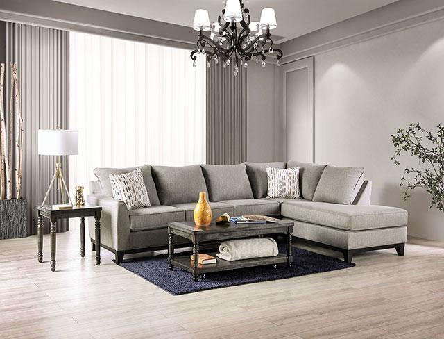 LANTWIT Sectional, Light Gray - Furniture 4 Less Outlet (Salinas,CA)
