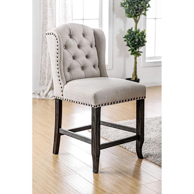 SANIA Counter Ht. Wingback Chair (2/CTN) - Furniture 4 Less Outlet (Salinas,CA)