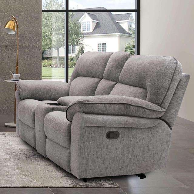 JOSIAS Loveseat, Light Gray Fabric - Furniture 4 Less Outlet (Salinas,CA)