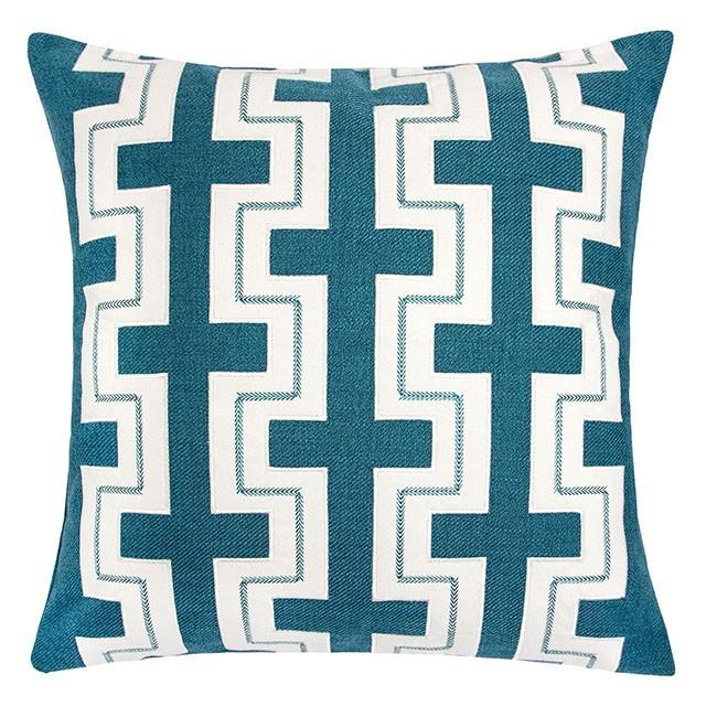 Kari Teal 20" X 20" Pillow, Turquoise - Furniture 4 Less Outlet (Salinas,CA)
