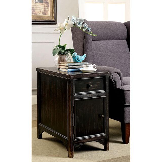 MEADOW Antique Black Side Table - Furniture 4 Less Outlet (Salinas,CA)