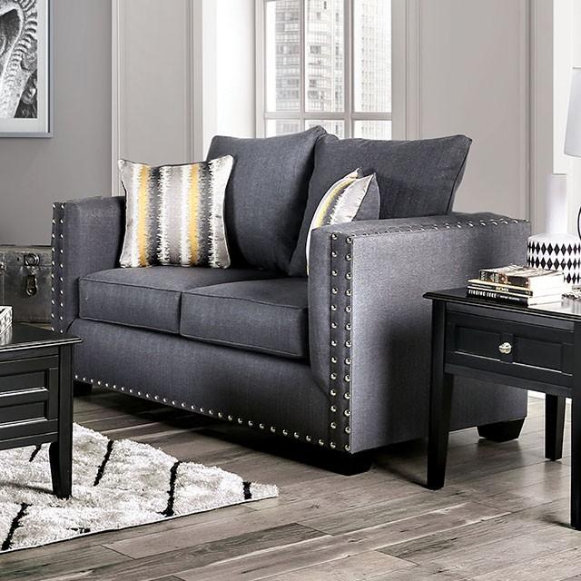 Inkom Slate Love Seat - Furniture 4 Less Outlet (Salinas,CA)