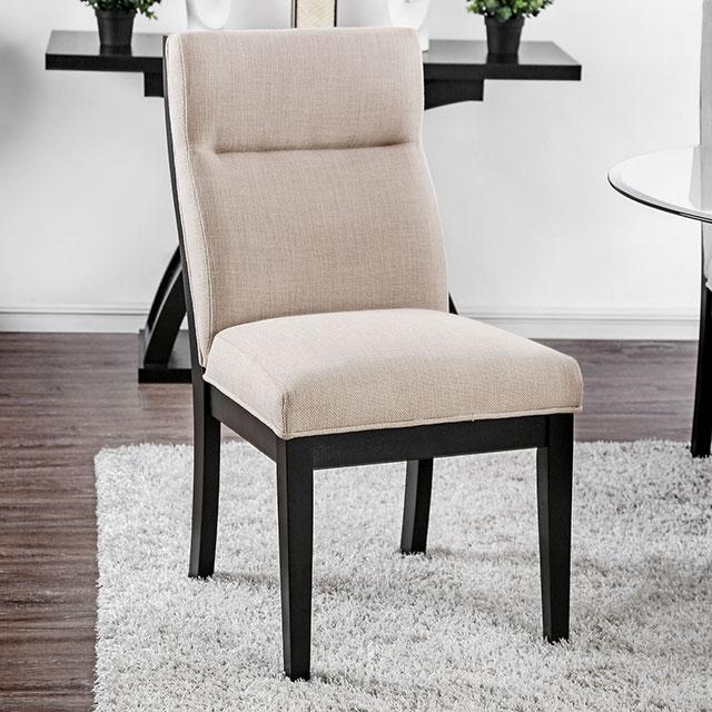 Jasmin Black/White Side Chair (2/CTN) - Furniture 4 Less Outlet (Salinas,CA)
