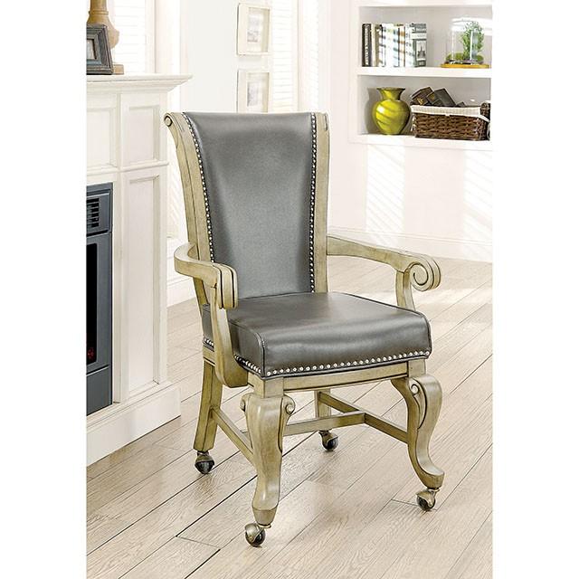 MELINA Gray Arm Chair - Furniture 4 Less Outlet (Salinas,CA)