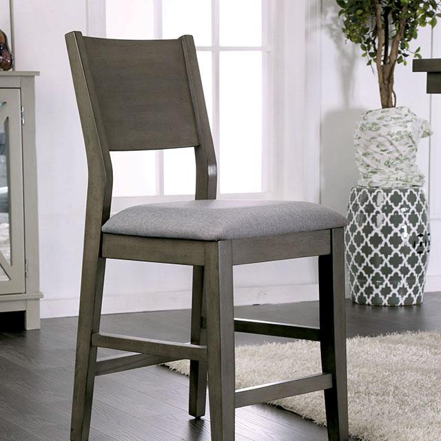 Anton Counter Ht. Chair (2 Box) Gray - Furniture 4 Less Outlet (Salinas,CA)