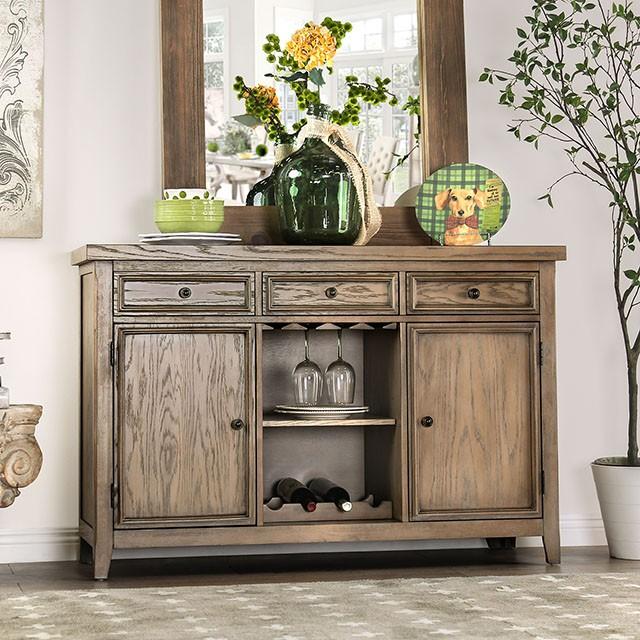 Patience Rustic Natural Tone Server - Furniture 4 Less Outlet (Salinas,CA)