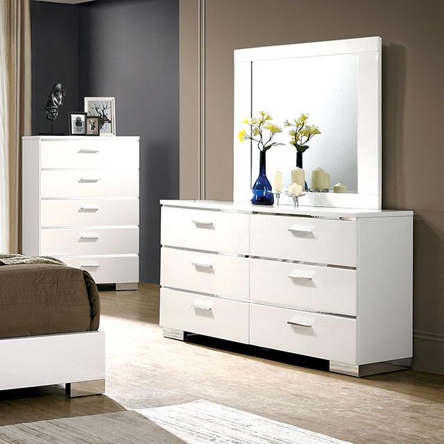 Malte White Dresser - Furniture 4 Less Outlet (Salinas,CA)