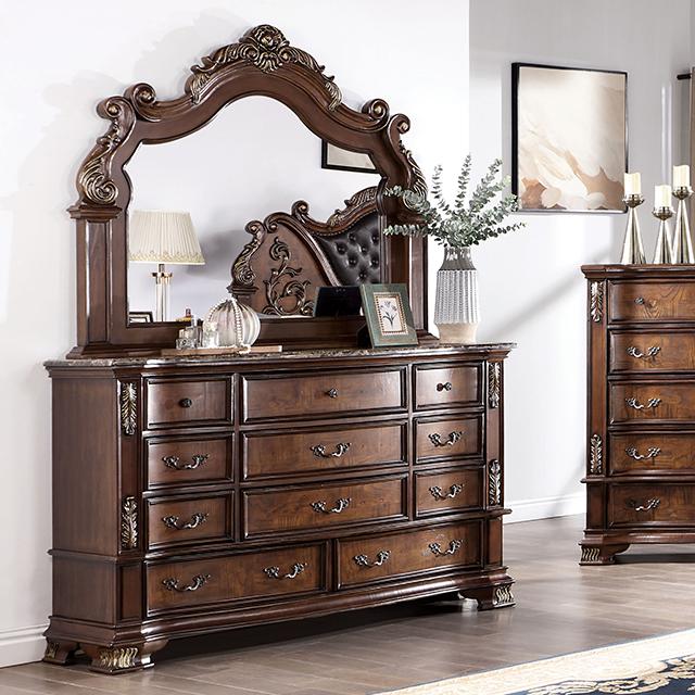 ESPARANZA Dresser, Brown Cherry - Furniture 4 Less Outlet (Salinas,CA)