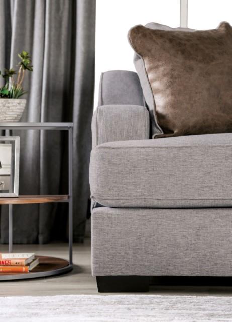 SKYLINE Sofa, Light Gray/Brown - Furniture 4 Less Outlet (Salinas,CA)