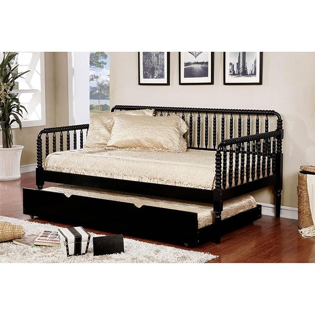 Linda Black Twin Daybed - Furniture 4 Less Outlet (Salinas,CA)