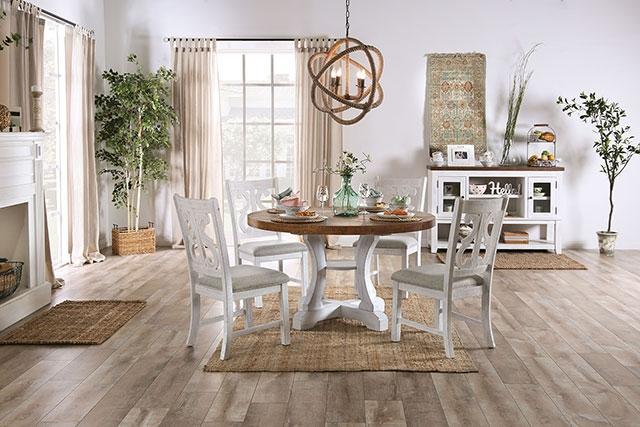 Auletta Transitional Dining Table Round & Squre
