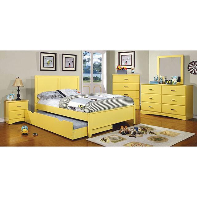 PRIAM Full & Twin Bed, White/Gray, Pink, Chrome, & Yellow - Furniture 4 Less Outlet (Salinas,CA)