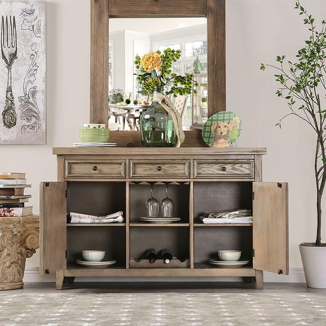 Patience Rustic Natural Tone Server - Furniture 4 Less Outlet (Salinas,CA)