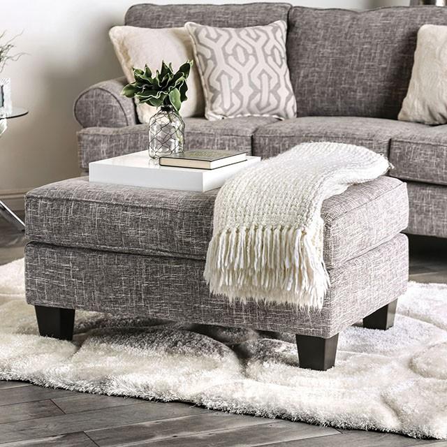 Pierpont Gray Ottoman - Furniture 4 Less Outlet (Salinas,CA)