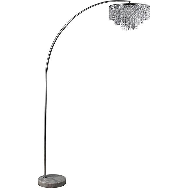 Julie Chrome 62"H Crystal Chrome Arch Lamp - Furniture 4 Less Outlet (Salinas,CA)