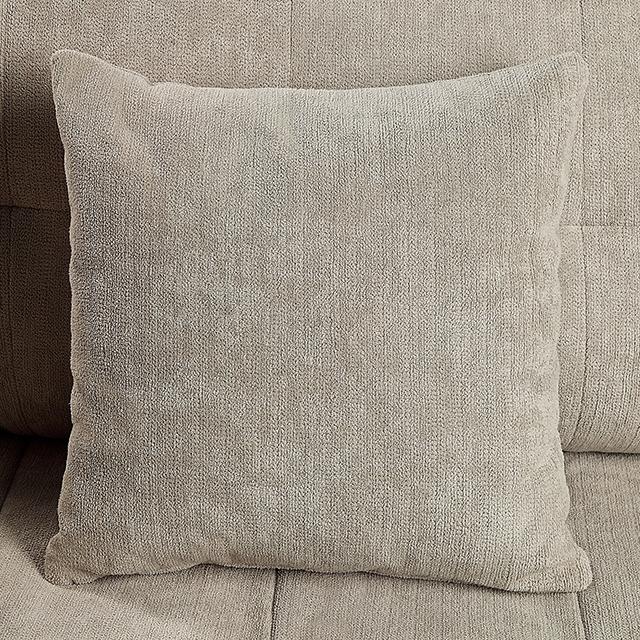 LYNDA Loveseat w/ Pillows, Light Gray - Furniture 4 Less Outlet (Salinas,CA)