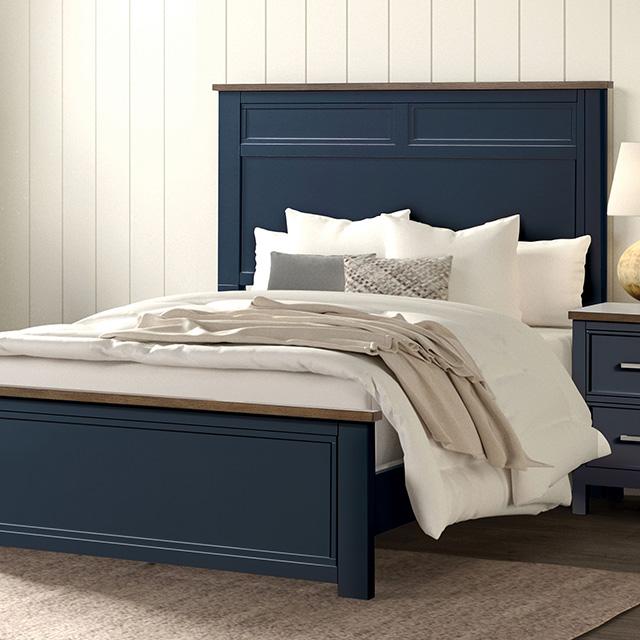 Pinetop 4 & 5 Piece Twin Bedroom Set White & Blue - Furniture 4 Less Outlet (Salinas,CA)