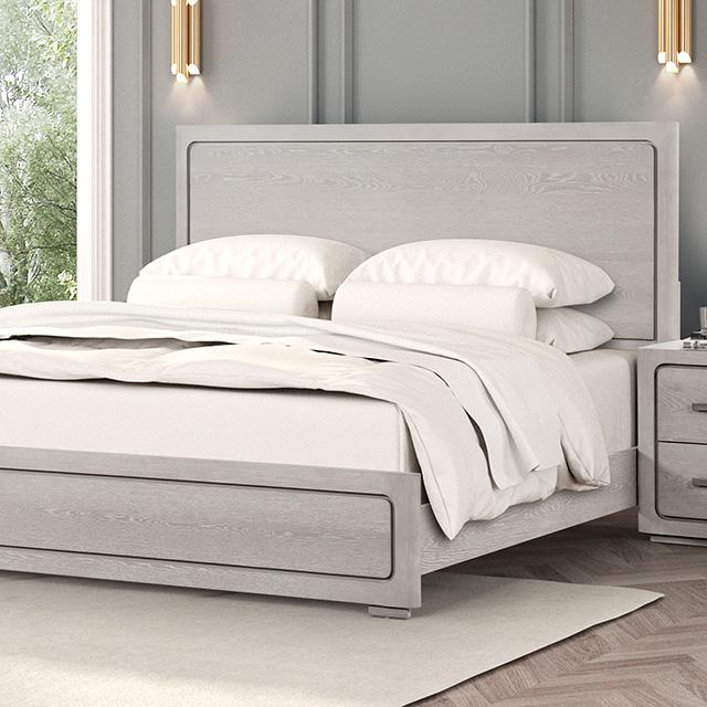 Crowthorne Bed White & Grey - Furniture 4 Less Outlet (Salinas,CA)
