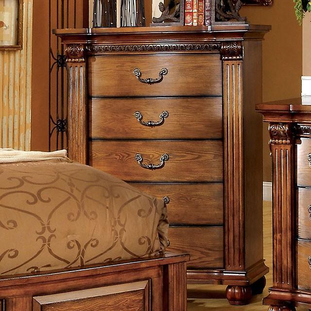 Bellagrand Antique Tobacco Oak Chest - Furniture 4 Less Outlet (Salinas,CA)
