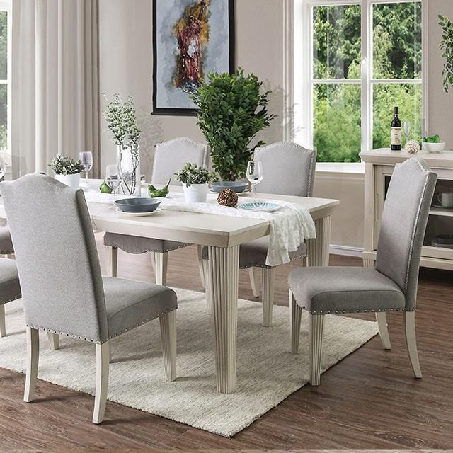 Daniella Antique White Dining Table - Furniture 4 Less Outlet (Salinas,CA)