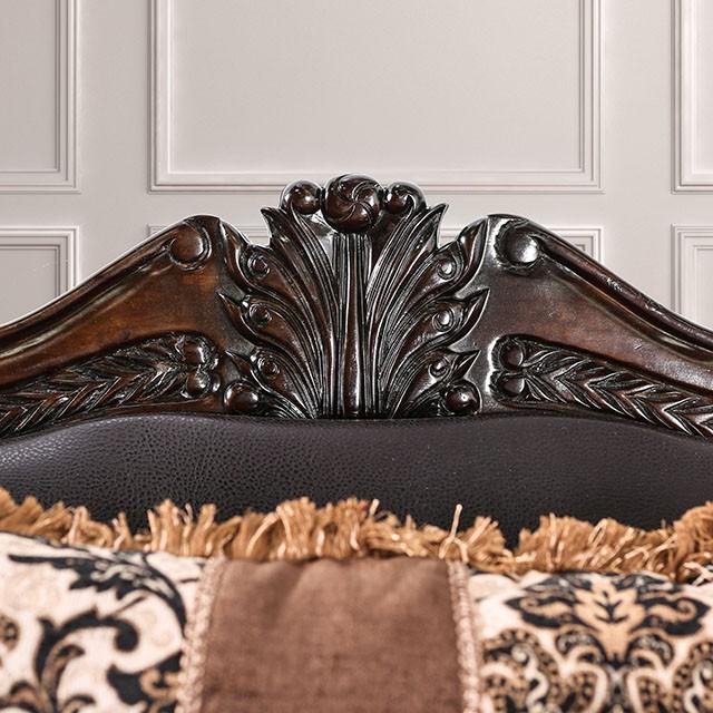 JAMAEL Brown/Espresso Sofa - Furniture 4 Less Outlet (Salinas,CA)