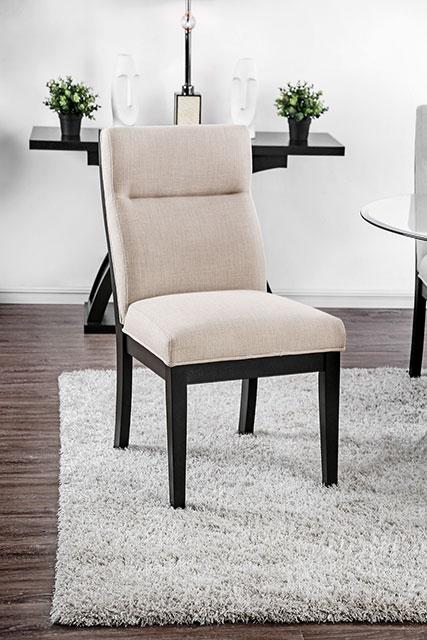 Jasmin Black/White Side Chair (2/CTN) - Furniture 4 Less Outlet (Salinas,CA)