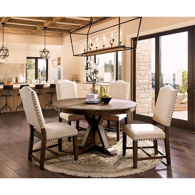 Julia Light Oak Round Dining Table - Furniture 4 Less Outlet (Salinas,CA)