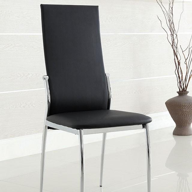 Kalawao Black Side Chair (2/CTN) - Furniture 4 Less Outlet (Salinas,CA)