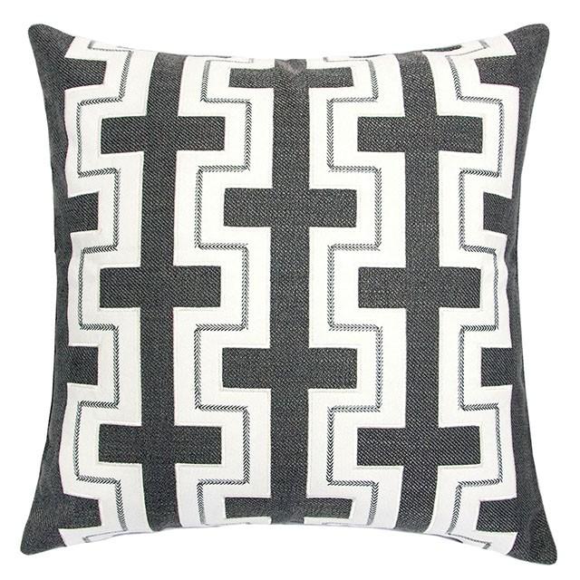 Kari Gray 20" X 20" Pillow, Gray - Furniture 4 Less Outlet (Salinas,CA)