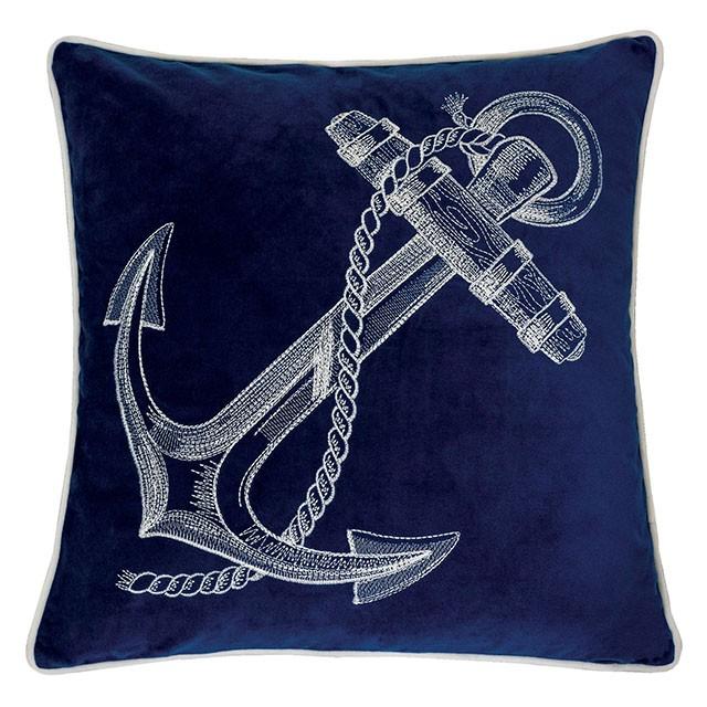 Karin Blue 20" X 20" Pillow, Blue - Furniture 4 Less Outlet (Salinas,CA)